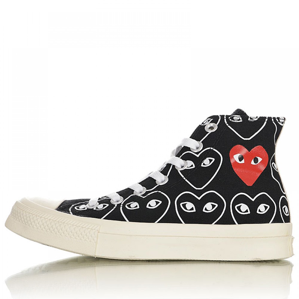 comme des garcons converse high-top 70s x play cdg trainers
