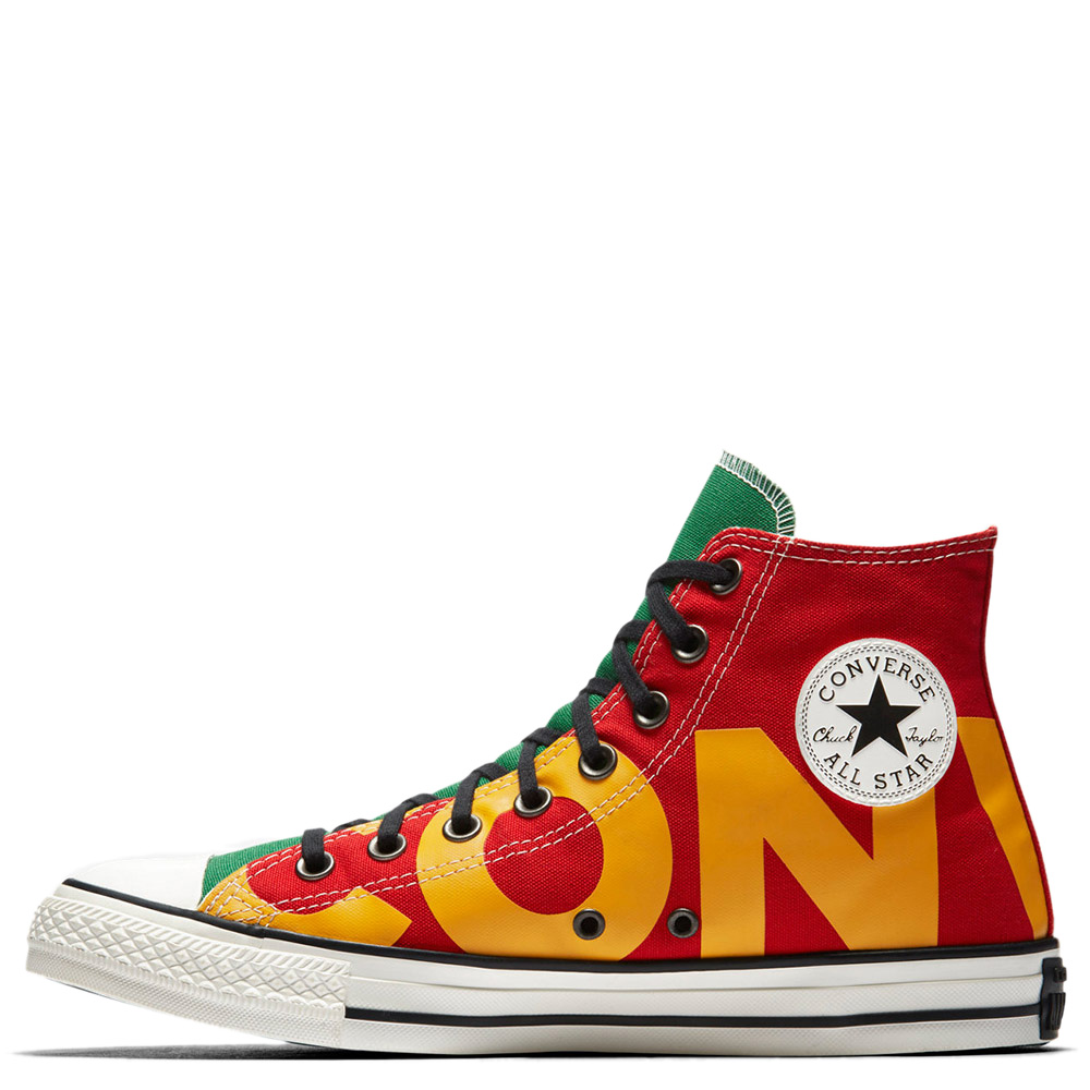 green and red converse