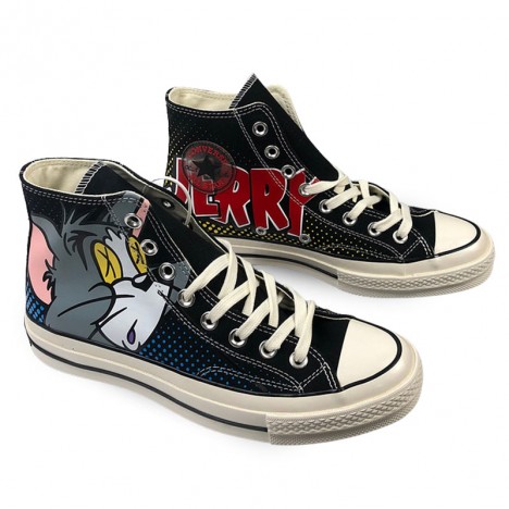 Black Converse Chuck Taylor All-Star 70s Hi Tom and Jerry