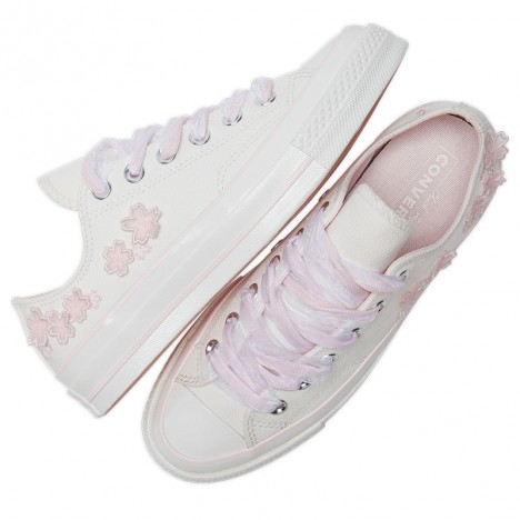 Converse 1970S Spring Girls Cherry Blossom Embroidery Series Low Top Shoes