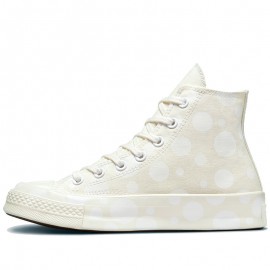 Converse Chuck 70 Polka Dots Egret White High Top Canvas Shoe