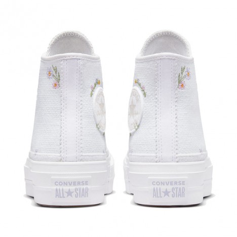 Converse Chuck Taylor All Star Lift Platform Autumn Embroidery White