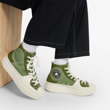 Converse Chuck Taylor Construct Colourblock Green All Star Shoe