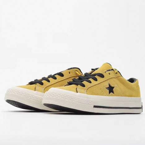 Converse One Star Suede Yellow Low Top Sneakers