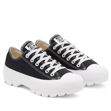 Converse Womens Chuck Taylor Lugged Low Black Shoes