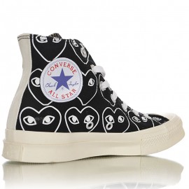 Converse Chuck Taylor All-Star 70s Hi Comme des Garcons Play All-Over Black