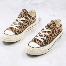 Converse All Star Chuck 70 Low Top Leopard Canvas Shoes