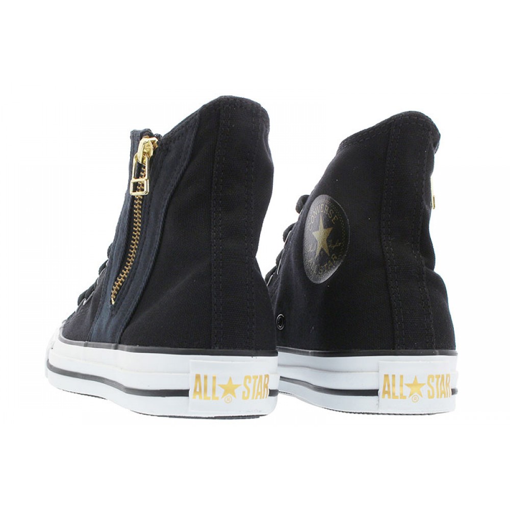 black and gold converse high tops