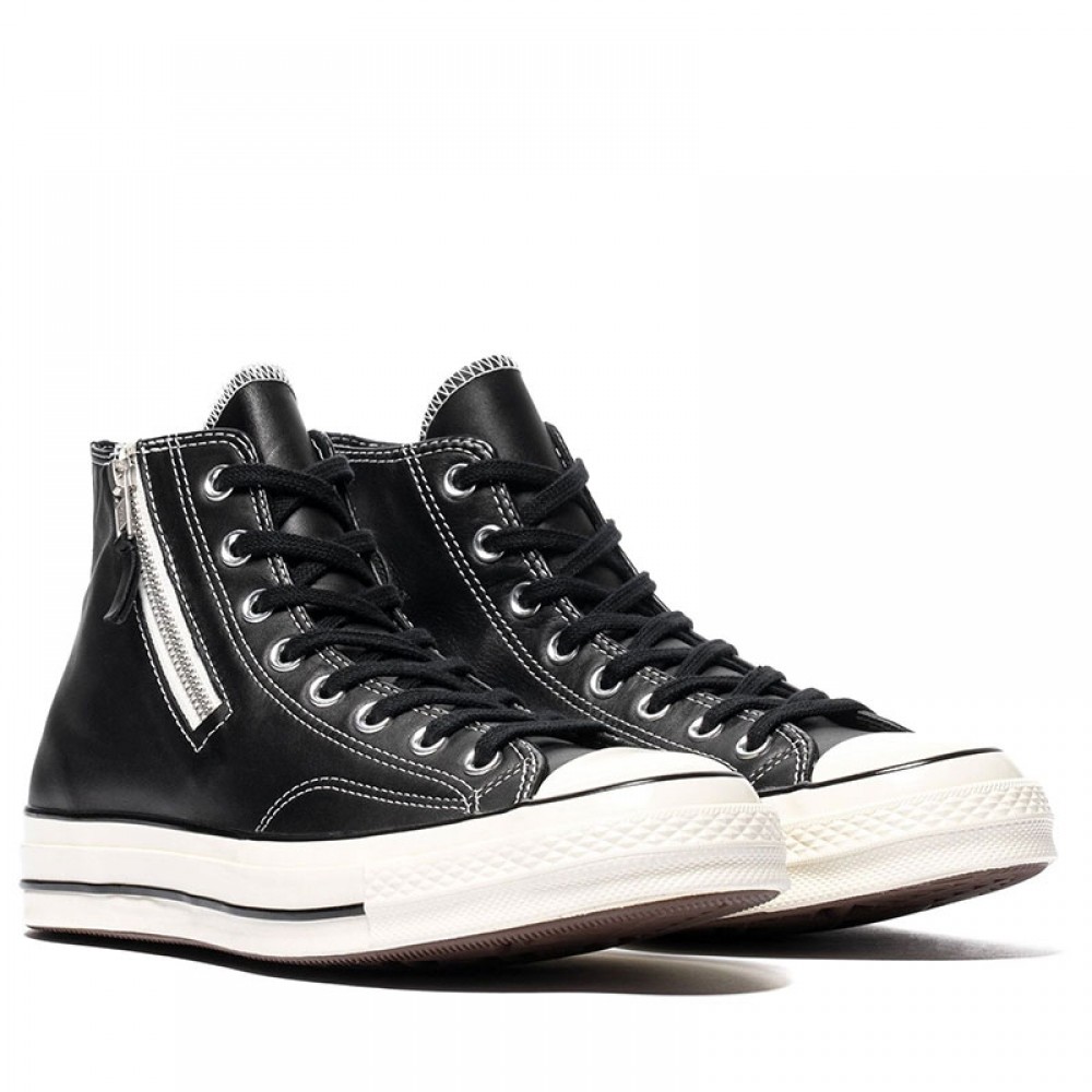 converse white leather zip