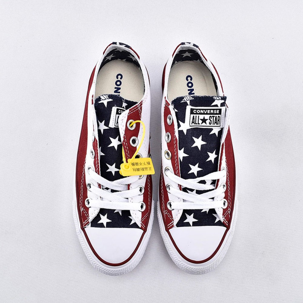 Converse Chuck Taylor All Star Americana Flag Shoe Low Top زراعة الفراولة