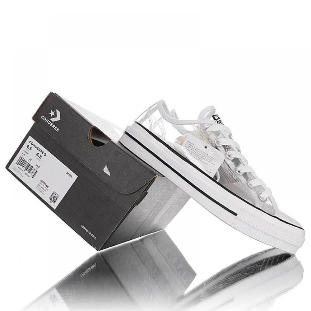 clear low top converse