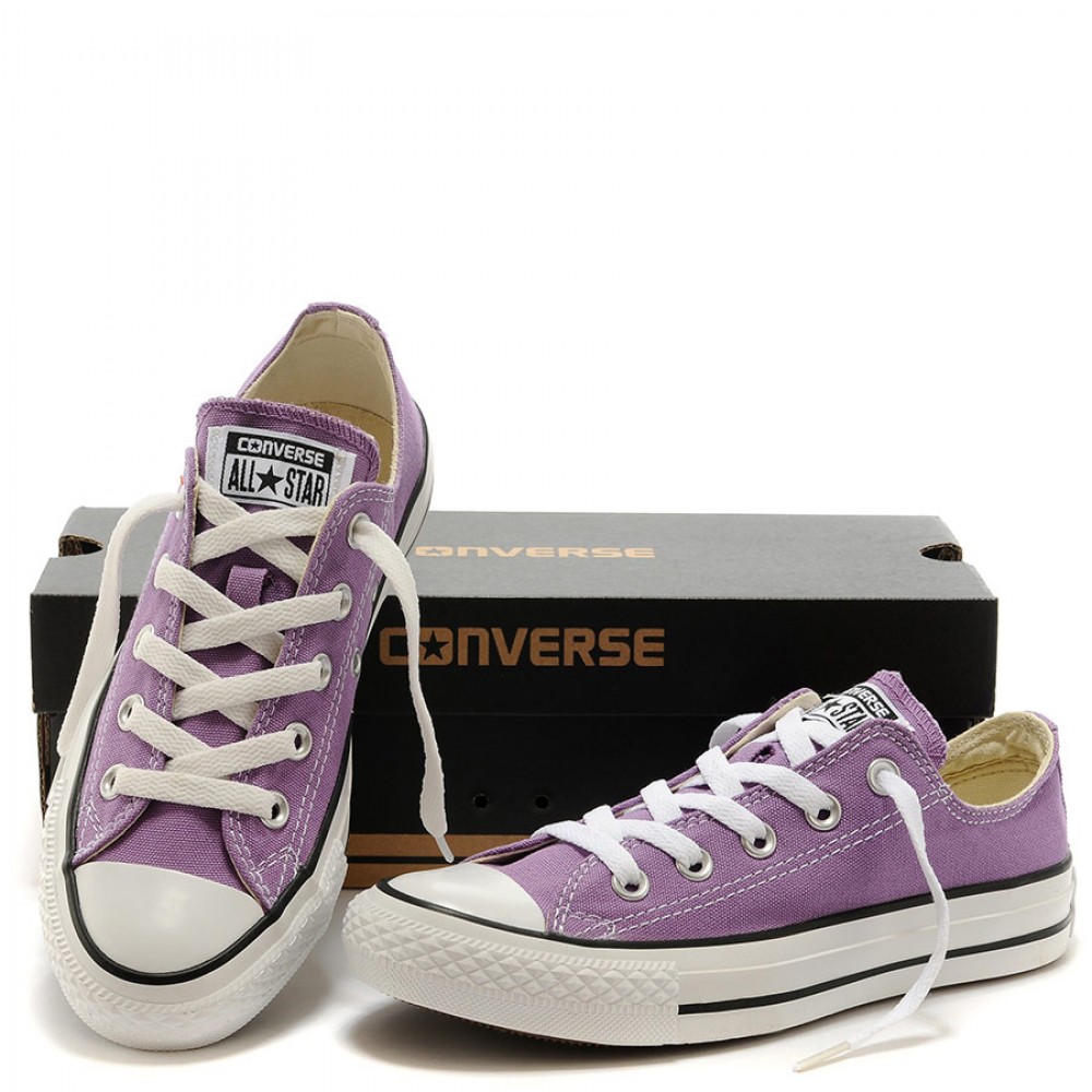 Converse Chuck Taylor All Star Leather Low-top Sneaker in Purple for Men