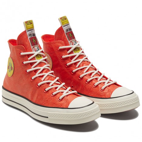 Converse Firecracker Orange High Tops Shoes