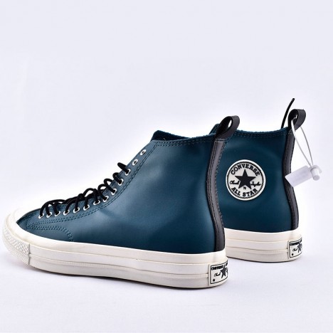 Converse Fleece-Lined Leather Chuck 70 All Star Blue High Top