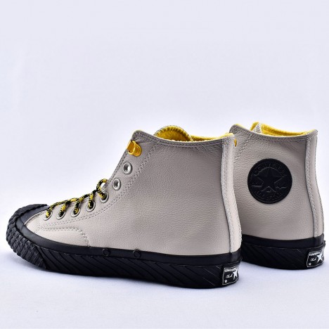 Converse Gray Bosey Water-repellent Chuck 70 High Tops Leather Shoes