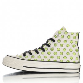 Converse Off-White Green Happy Camper Chuck 70 High Sneakers