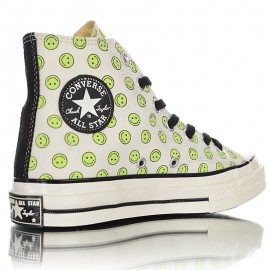 Converse Off-White Green Happy Camper Chuck 70 High Sneakers