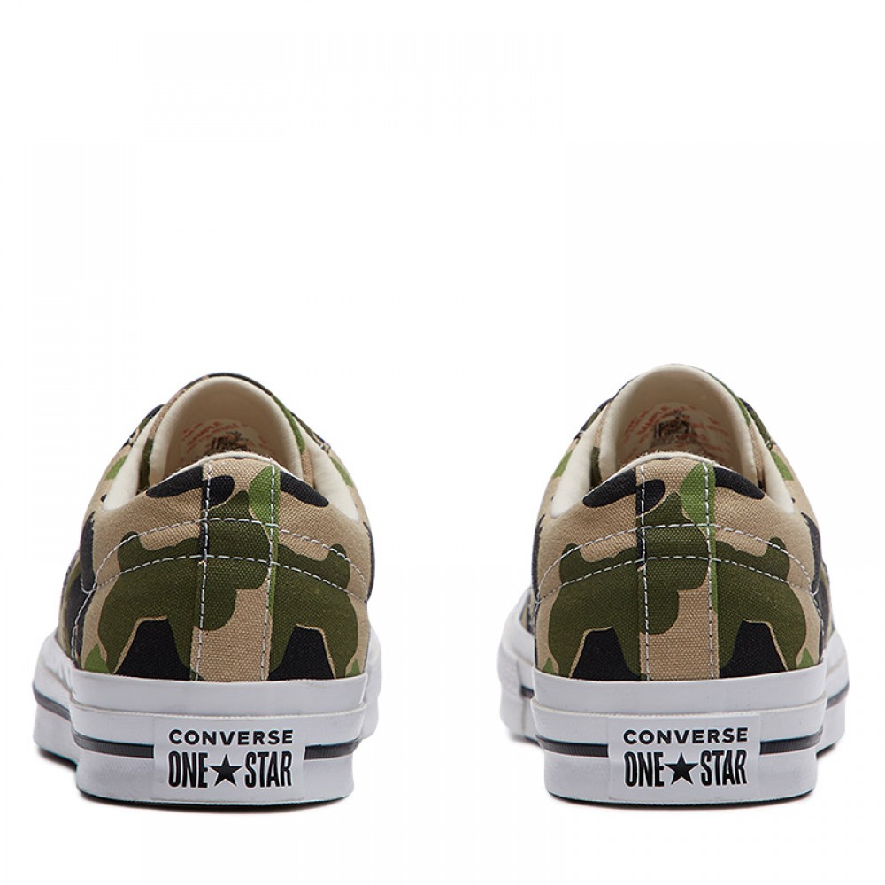 converse one star camo low top