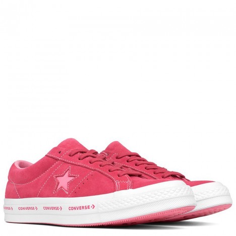 Converse One Star Ox Pink Low Top Suede Shoes