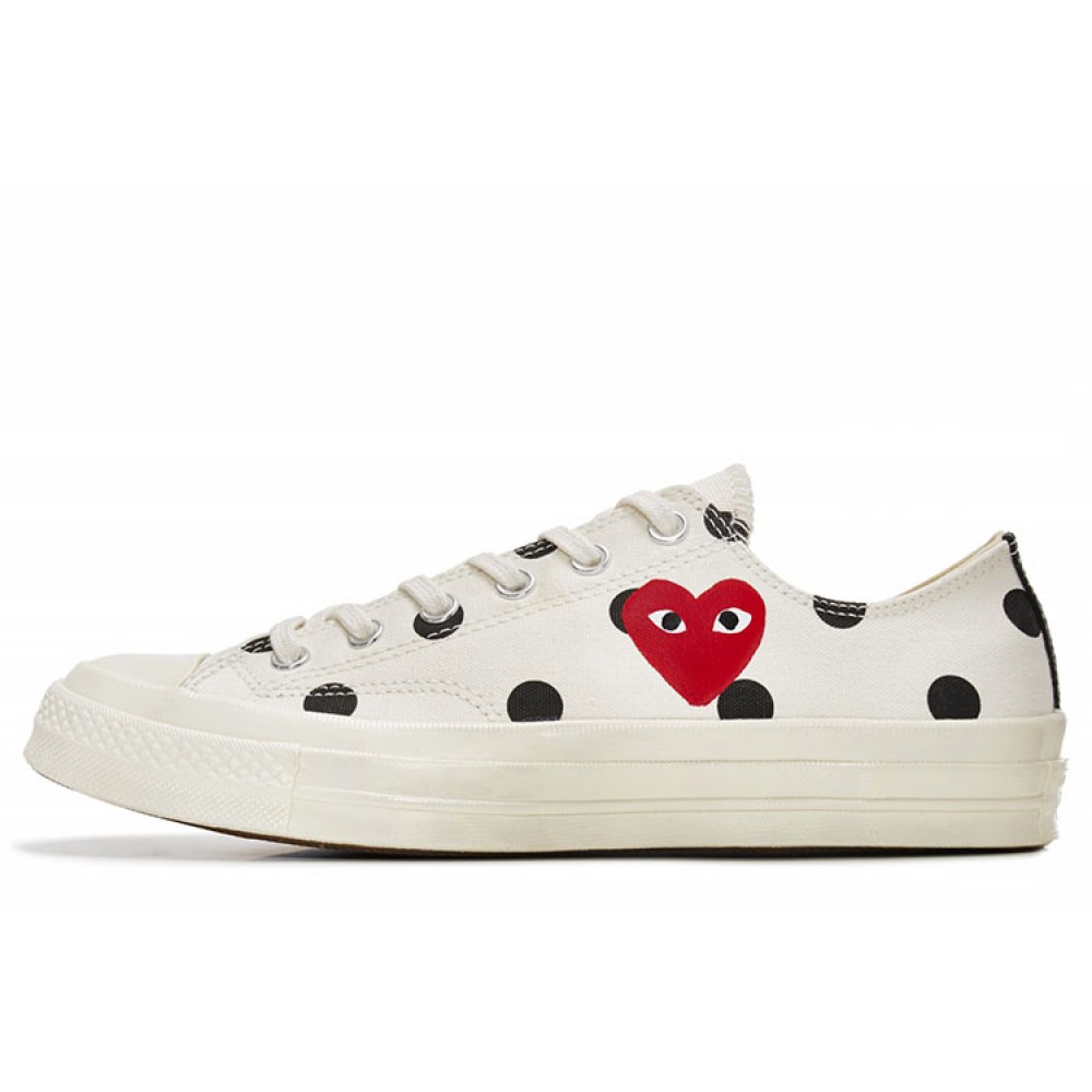Converse Play Comme des Garcons Polka Dot Red Heart Chuck Taylor All ...