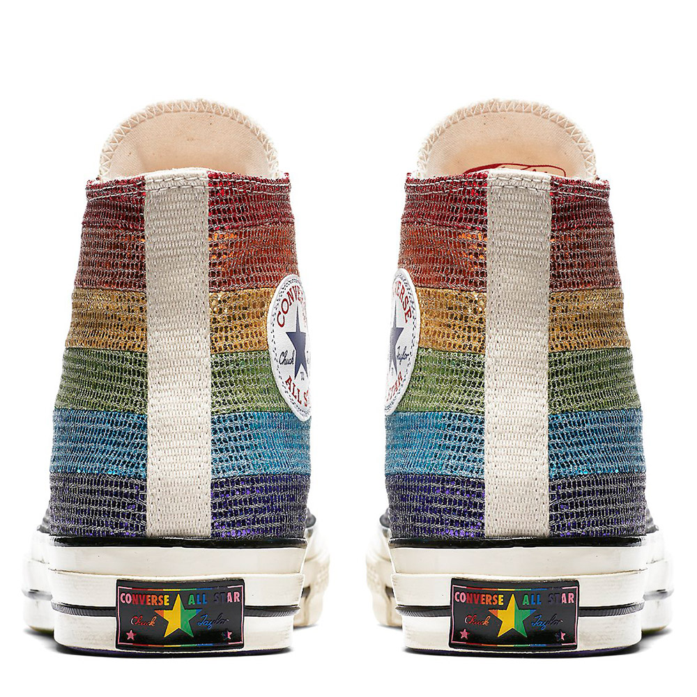 converse rainbow glitter