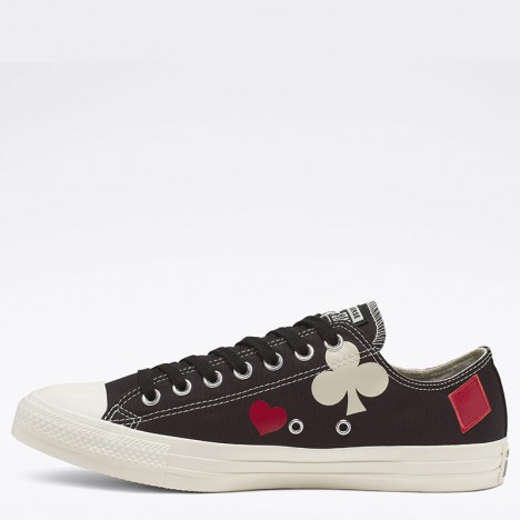 Converse Queen of Hearts Chuck Taylor All Star Low Top Black
