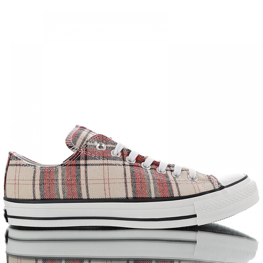 krone Opsætning defile Converse WoolCheck Plaid All Star Low Tos Shoes