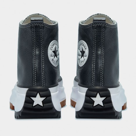 Run Star Hike Platform Metallic Classics Unisex High Top Shoe Black Leather