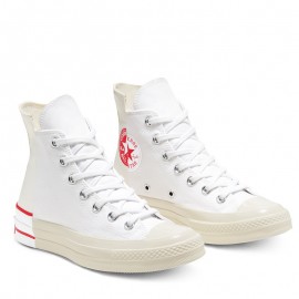 White Red Converse Chuck 70 High Rivals Edition Canvas Shoes