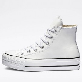 Womens Converse Chuck Taylor All Star Platform Clean Leather High Top